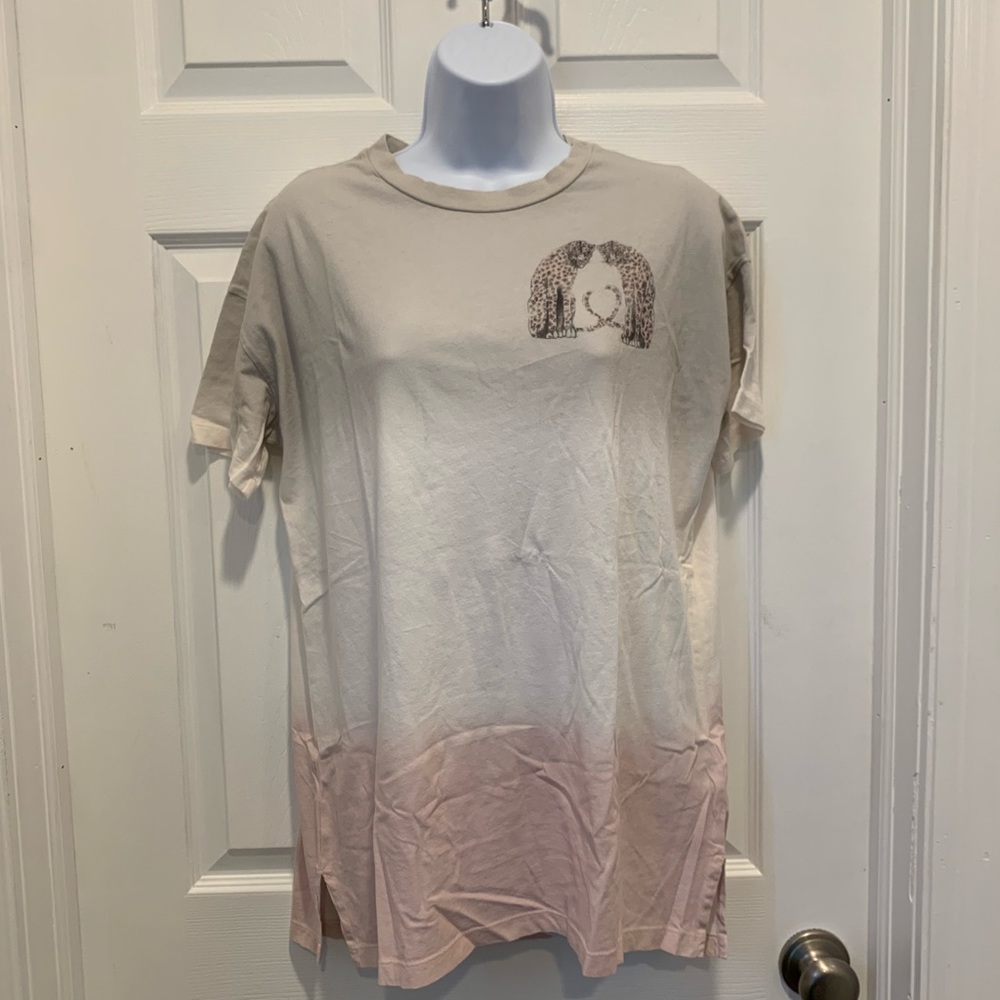 ALL SAINTS TIE DYE CHEETAH TEE